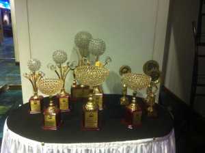 The coveted DR Cup Trophies